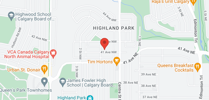 map of 136 41 Avenue NW